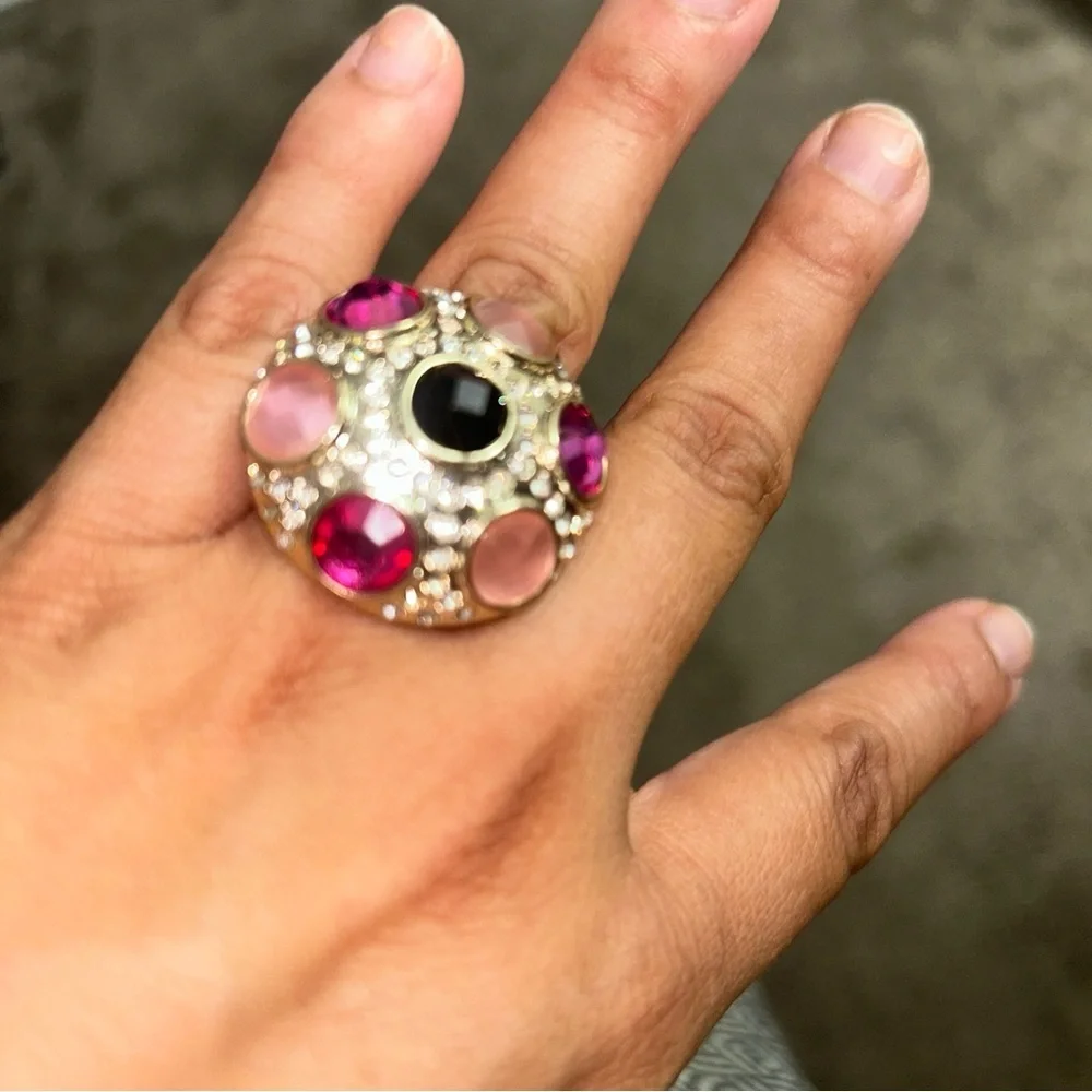 Elegant Multicolor Statement Ring
